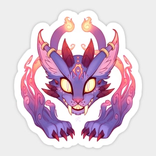 Demon Cat Sticker